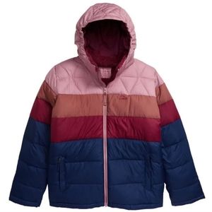Girl's M (10-12) L.L. Bean Color Block Down Jacket On